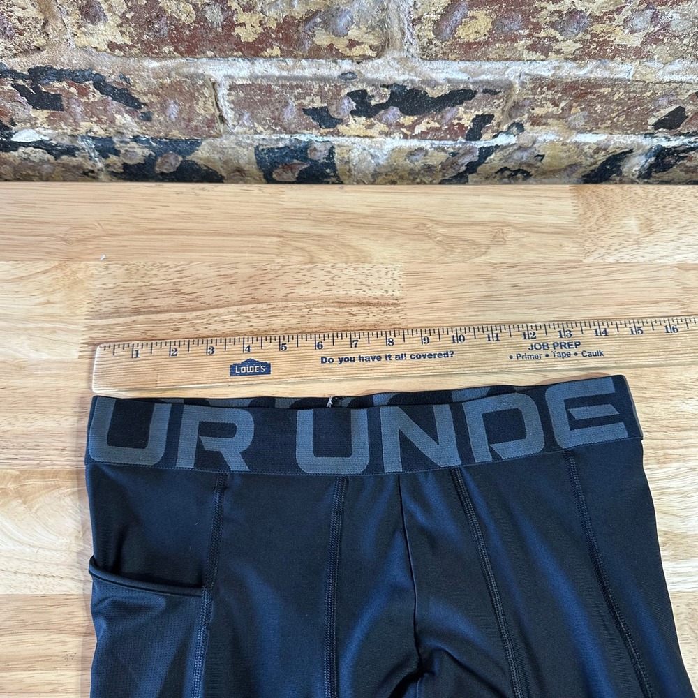 Under Armour Mens Large Black Pants Base Layer Compression - Picture 6 of 11